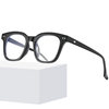 2022 new fashion box student anti-blue light glasses frame artistic plain glasses Net red tide rice nail glasses frame