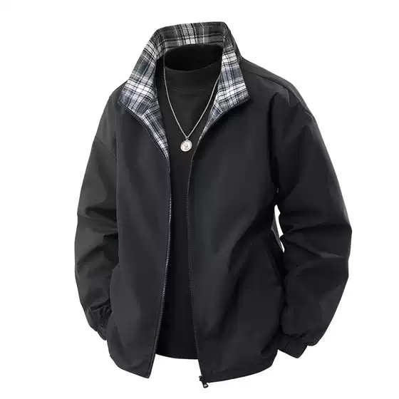 2025 Couple Jacket Two-sided Wear Men's and Women's Spring and Autumn Jacket Men's Casual Sports Windbreaker Outdoor Cross-border