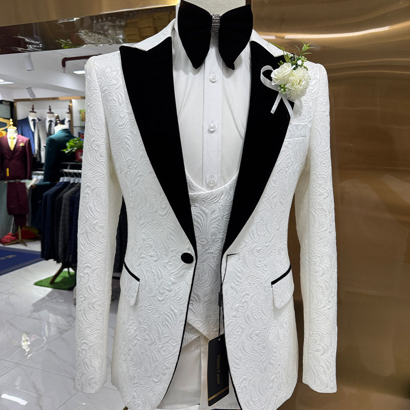 men's wedding casual suit 3-piece suit