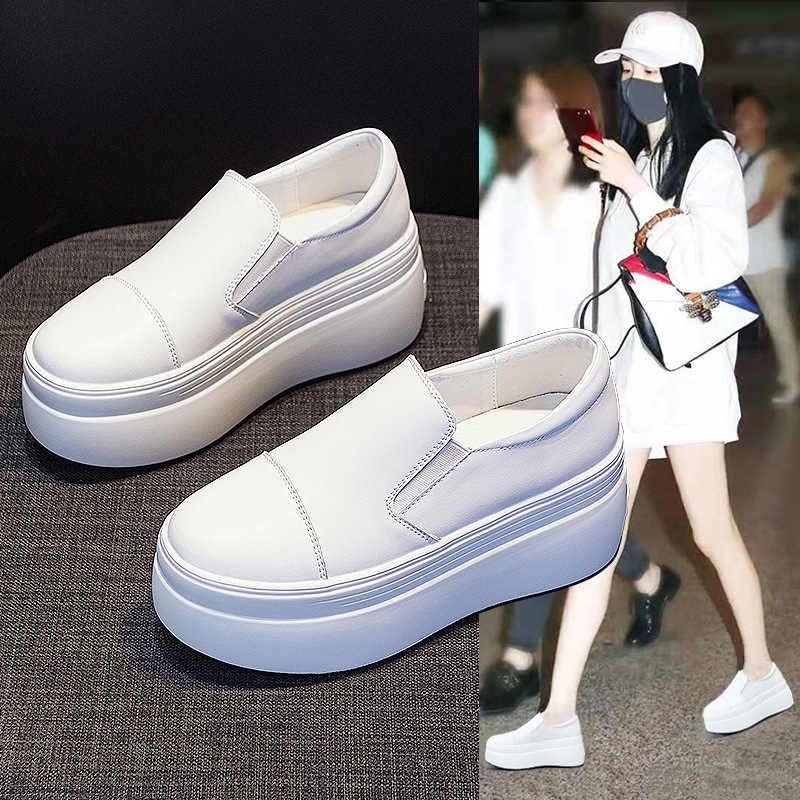 (Mới) Mã B3871 Giá 1120K: Giày Thể Thao Tăng Chiều Cao Nữ Weryan Mũi Tròn Hàng Mùa Xuân Thu Đông Tăng Chiều Cao Đế Cao Giày Dép Nữ Chất Liệu G04 Sản Phẩm Mới, (Miễn Phí Vận Chuyển Toàn Quốc).