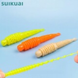 Производители оптом мягкая приманка Luya с резьбовым хвостом и игольчатым хвостом, мягкая приманка для насекомых, многоцветная бионическая поддельная приманка, приманка для ловли окуня с корнем во рту
