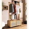 Clothes Rack integrated hanger mobile hanger new Chinese style Bed & Breakfast hotel high-end Internet celebrity floor rack