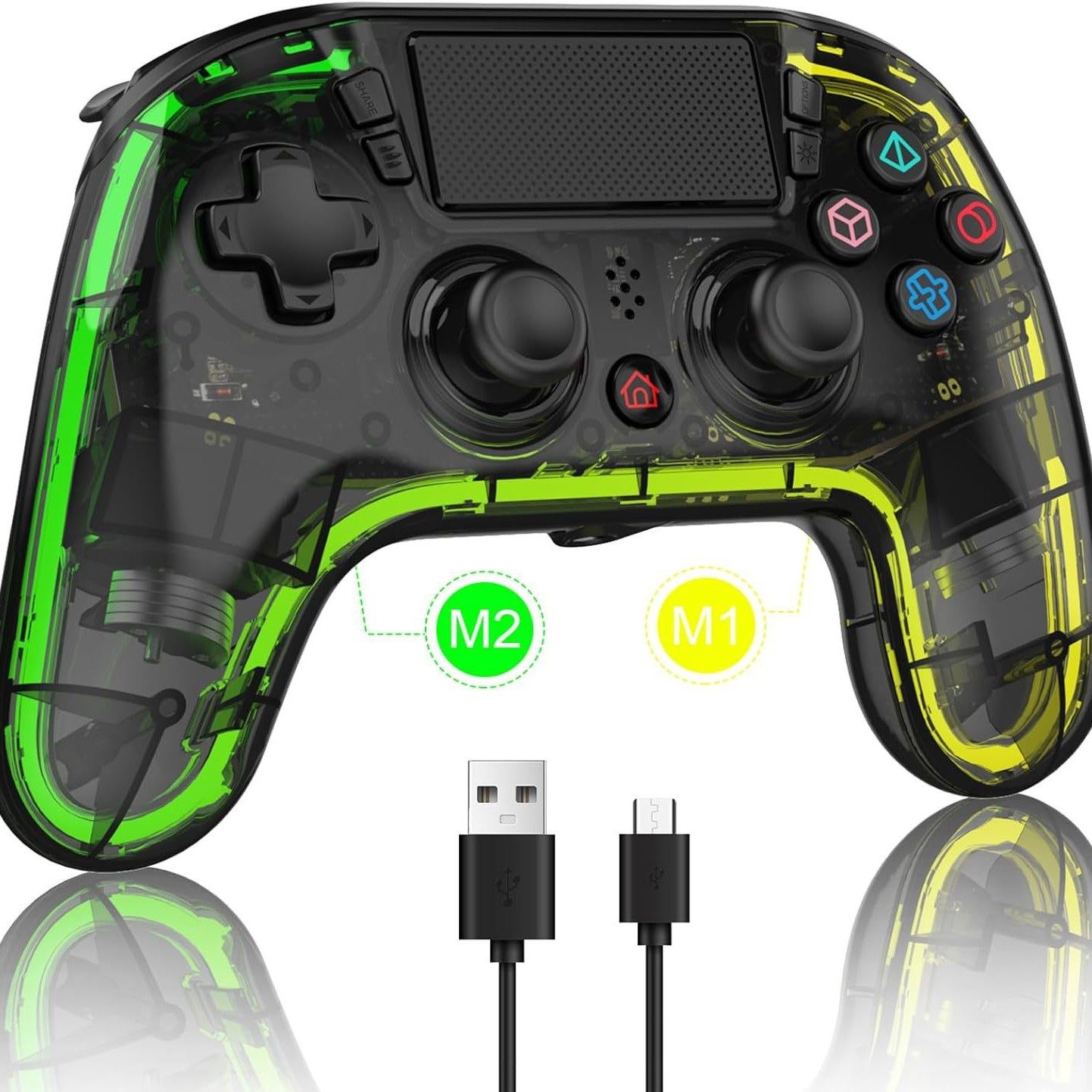 PS4 Bluetooth Wireless Handle p4 Neutral Private Model Glare Hall Trigger Game Handle Export to Domestic Sale Special Price