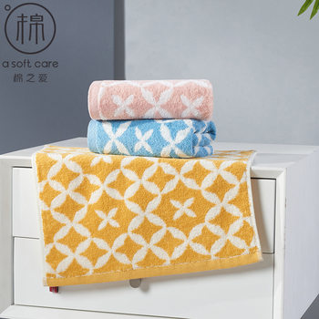 Cotton jacquard square towel 34*34CM absorbent soft towel small square towel men and women universal towel