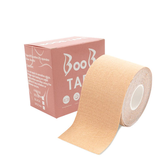 防外扩聚拢提胸绷带胸贴无痕内衣隐形乳贴提拉卷boob tape布胶带