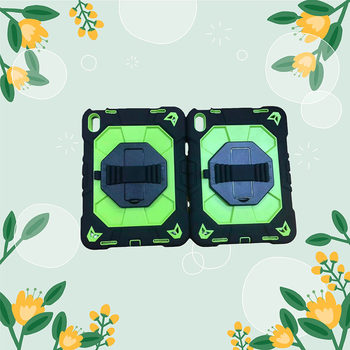 Samsung Tab A11 Tablet Protective Case A11Pius Protective Case Anti-Fall Silicone Hand Strap Rotating Stand Case