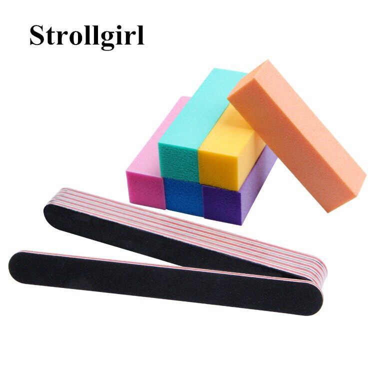 Grinding block nail setback suit nail art grinding strip black sand frosted strip tofu block nail art rubbing strip suit
