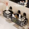 Medieval Style Suction Cup Storage Basket Bathroom Drain Hanging Punch-Free Cosmetics Towel Storage Basket Kitchen