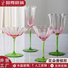 High-End Light Luxury Champagne Glasses, Vintage Floral Goblets, High-Value Crystal Cocktail Glasses, Exclusively for Foreign Trade and Cross-Border Sales