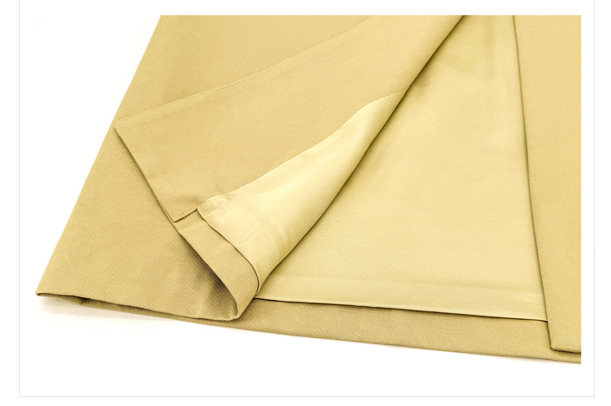 Áo khoác nữ dáng rộng thắt eo dây buộc, cổ V thêu đính hạt cao cấp — Hồng vàng (giao hàng 7 ngày)