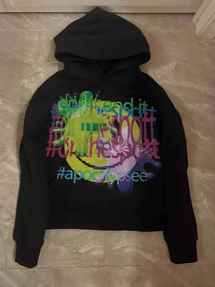 European and American Style Fashion Personalized Street Graffiti Pattern Men's and Women's Fashionable Loose Hooded Sweat