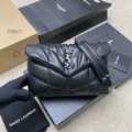 Black Lambskin/Gunmetal