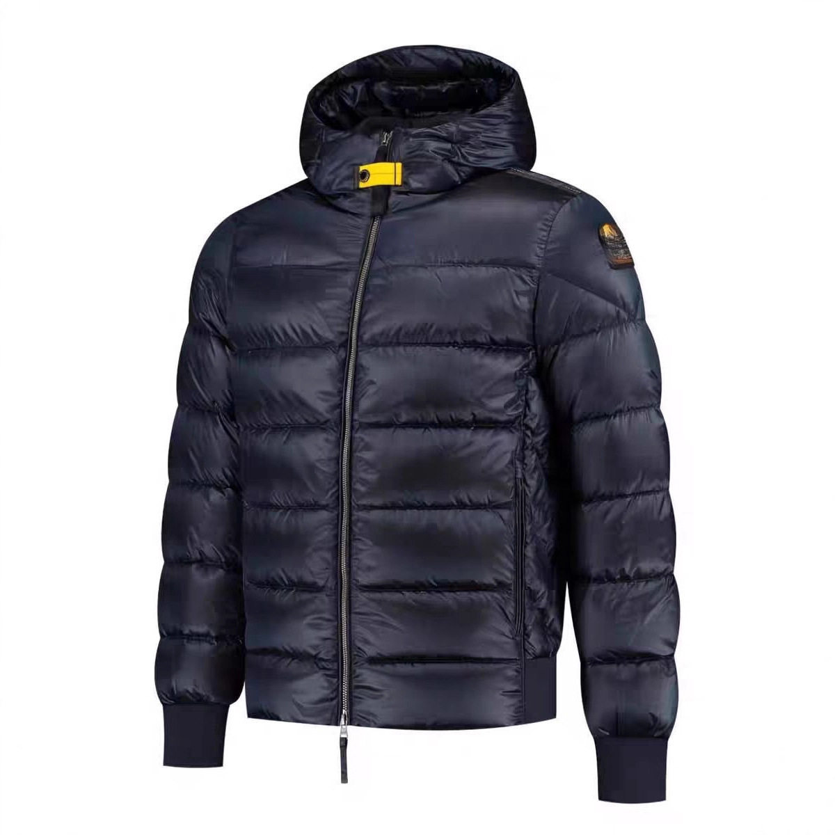 Cross-Border P Multi-Jba S Amine Men's Trendy Brand down Jacket Hooded Zipper White Duck down Jacket Denim Personal Use