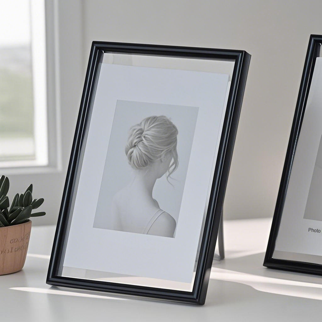 12inch 16inch Modern Simple Accessible Luxury Silver Gold Black Metal Large Photo Frame Table Decoration Photo A4