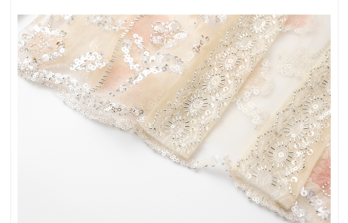 Áo khoác nữ dài tay dáng suông họa tiết hoa dập nổi phối sequin nhẹ — Màu mơ dịu nhẹ (tóc 7 ngày), Màu mơ dịu nhẹ (tóc nhuộm trong ngày)