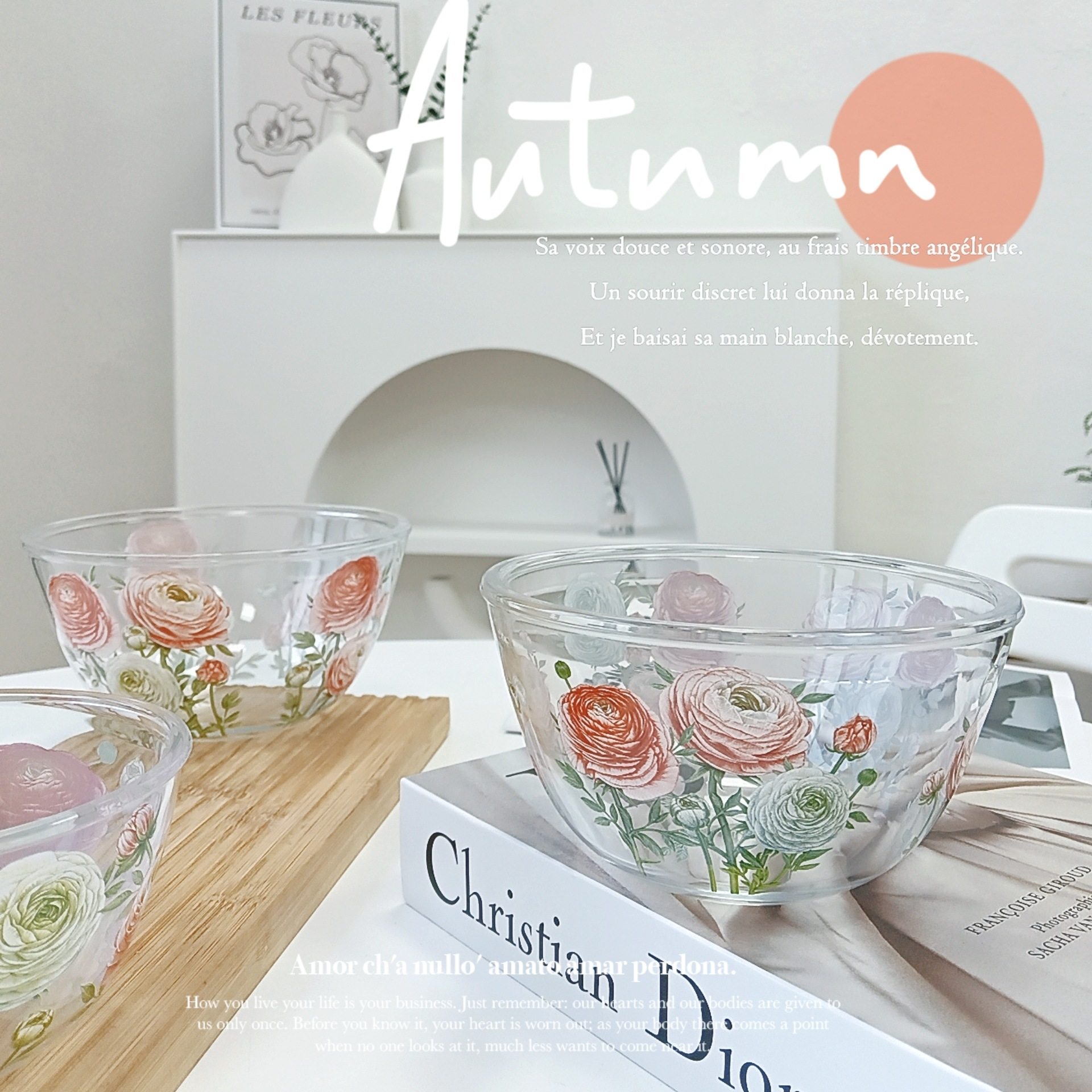 Popular colorful world borosilicate glass bowl oven baking baking bowl soup bowl dessert bowl fruit salad bowl noodle bowl