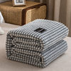 Foreign trade blanket milk velvet cut flower plaid blanket office nap blanket gift blanket sofa blanket bed sheet factory batch