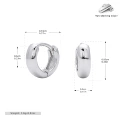 925 Silver Plated Platinum -6mm