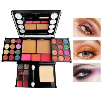 New Glazzi Eye Shadow Powder Blush Lip Glaze Set Easy to Color Number Gz8040104