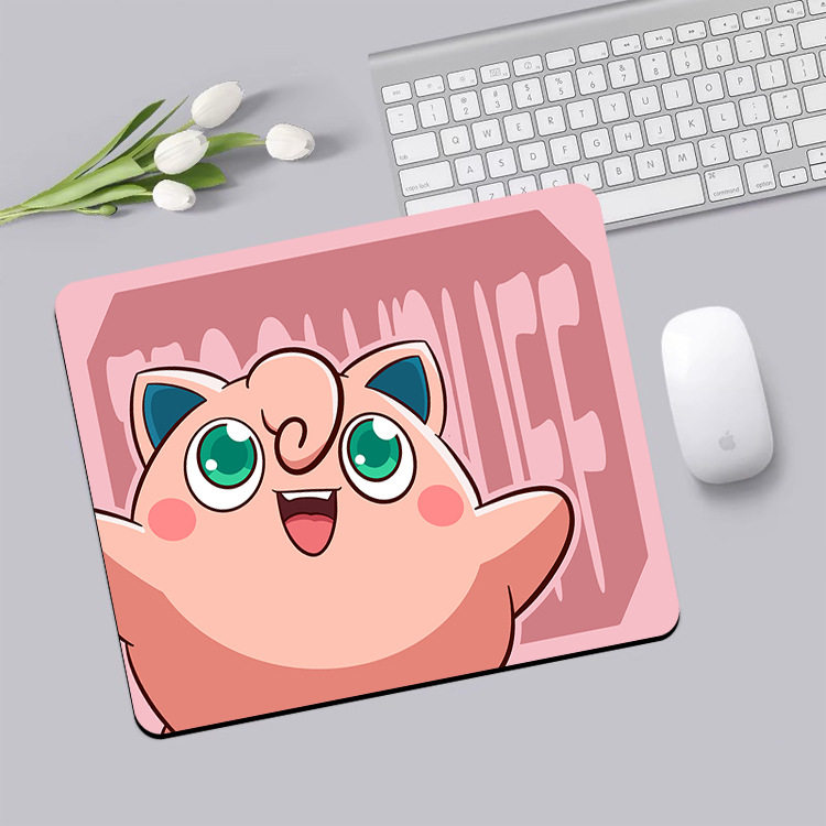 Anime Cute Pikachu Mouse Pad E-Sports Game Computer Keyboard Desk Pad Convenient Mouse Pad Office Study Pad