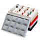 Flannel 12 grid watch bracelet pillow plate jewelry storage jewelry display rack jewelry storage box manufacturers direct supply