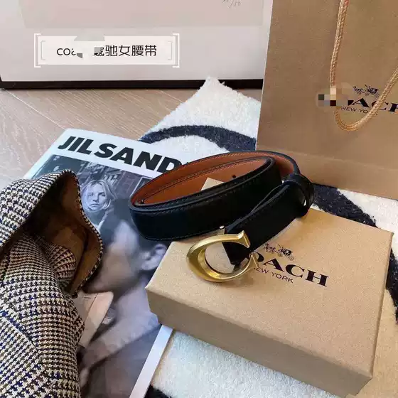 Cross border foreign trade new C Koujia women's belt C buckle casual business C Jia women's belt gift box packaging and dropshipping