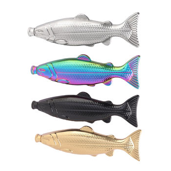 Cross-Border Exclusive Supply of 304 Stainless Steel Fish-Shaped Flask, 5 Ounces, Portable Drinking Utensils, Household Outdoor Gift Small Flask