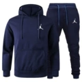 Navy blue + white label