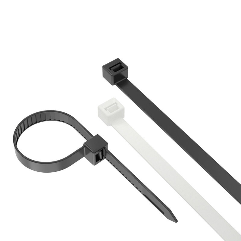 Zhonggu Plastic Factory Wholesales Black and White Nylon Cable Ties, Binding Straps, and Bundling Ties