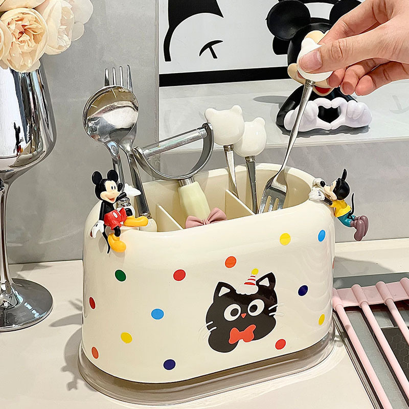 Chopstick Holder Storage Rack Knife Holder Kitchen Storage Rack Household No-Drill Knife and Chopstick Holder Wall-Mounted Chopstick Storage Box