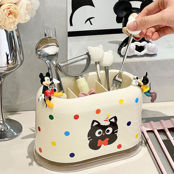 Chopstick Holder Storage Rack Knife Holder Kitchen Storage Rack Household No-Drill Knife and Chopstick Holder Wall-Mounted Chopstick Storage Box