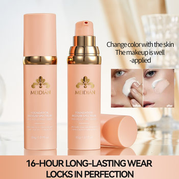 Cross-Border Foreign Trade Charm Point Color-Changing Liquid Foundation, Concealer, Not Easy to Remove Makeup, No Powder Sticking, Moisturizing and Long-Lasting Liquid Foundation, Popular Style