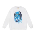 [pure cotton round neck sweatshirt] w110 white