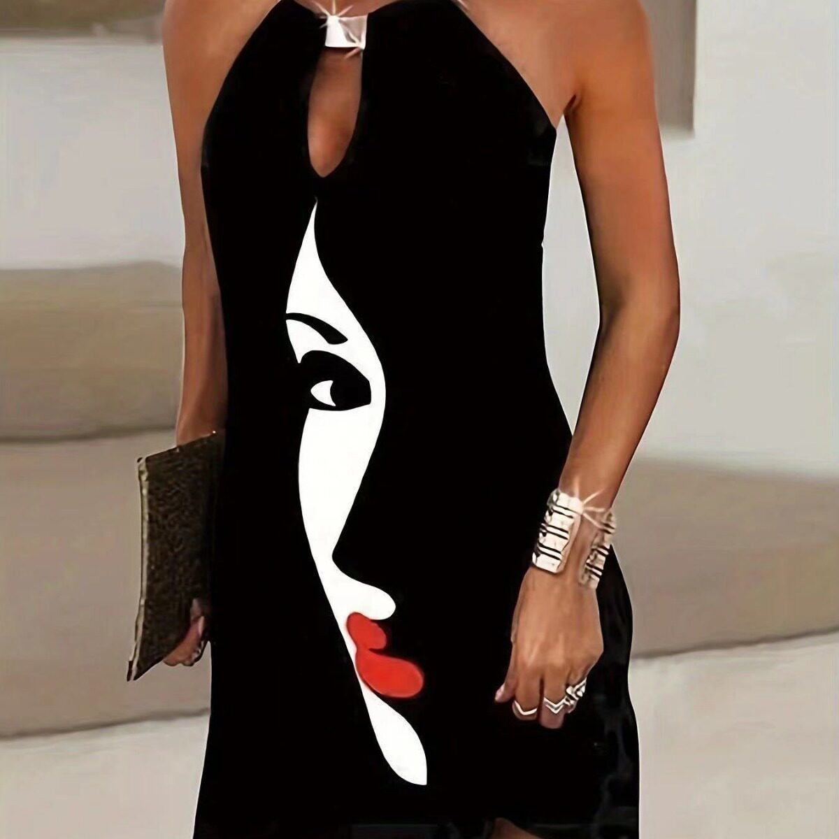 Women's Printed Sleeveless Dresses