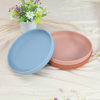temu cross-border labelable food grade silicone plate striped edge high quality child feeding sucker plate