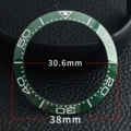 Ceramic seahorse green circle with white letters