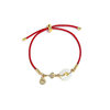 New Chinese Natural Hetian Jade Ping An Buckle Red Rope Bracelet Women's Fortune Character Transfer Woven Hand Rope Benmingnian Hand Jewelry