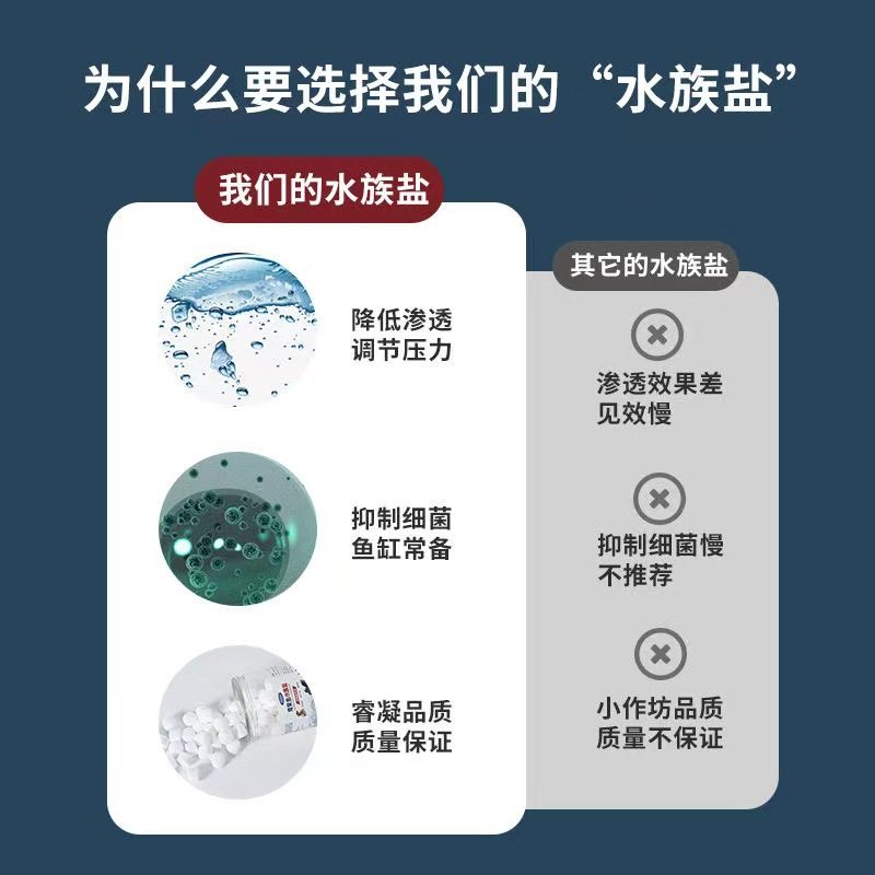 Bulk Wholesale Fish Tank Salt Mineral Salt Tropical Fish Ornamental Fish Mineral Softened Water Fish Tank Aquarium Salt