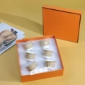 Xj-golden marriage-woven pattern-six small teacups-gift box