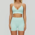 7790 bra + 7790 shorts—mint green
