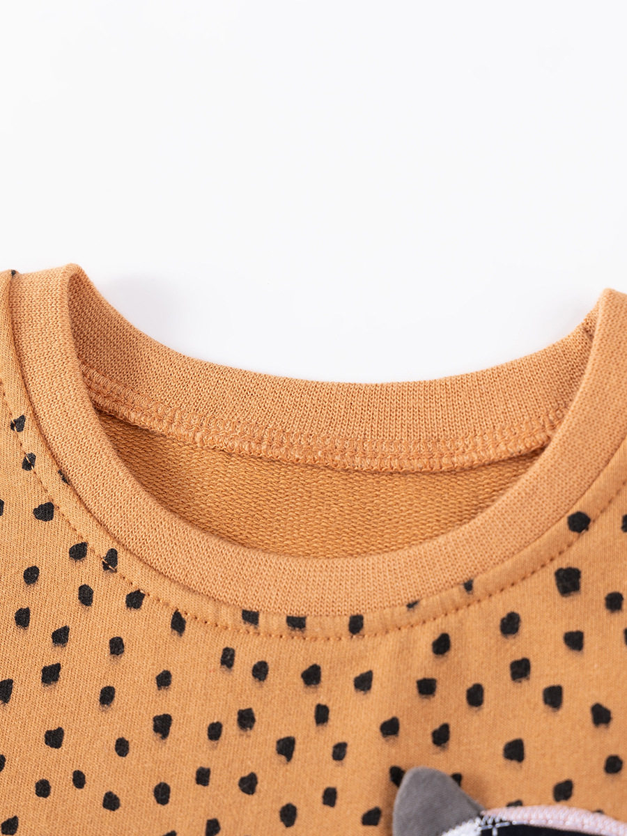 Felpa bambina stile, top bambini cartone animato autunno, felpa neonata bambina applicazione