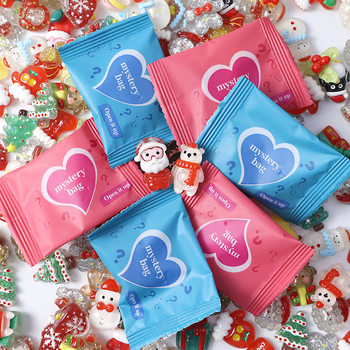 Christmas Cartoon Blind Bag English Mystery Lucky Bag Cute Luminous Luminous Christmas Tree Snowman Bell Gift