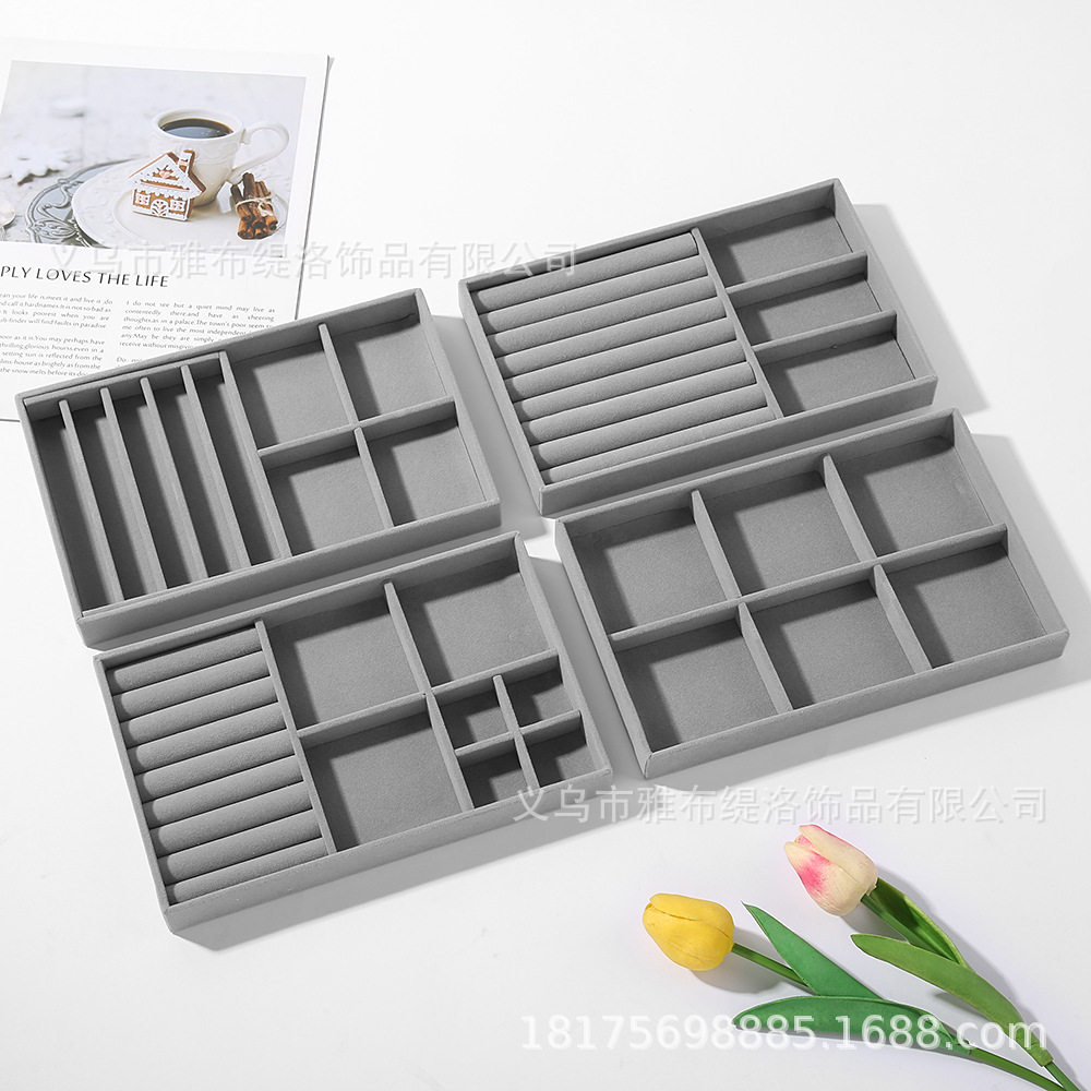 Large Jewelry Storage Box Jewelry Display Plate Earrings Necklace Earrings Bracelet Ring Storage Box Jewelry Display Stand