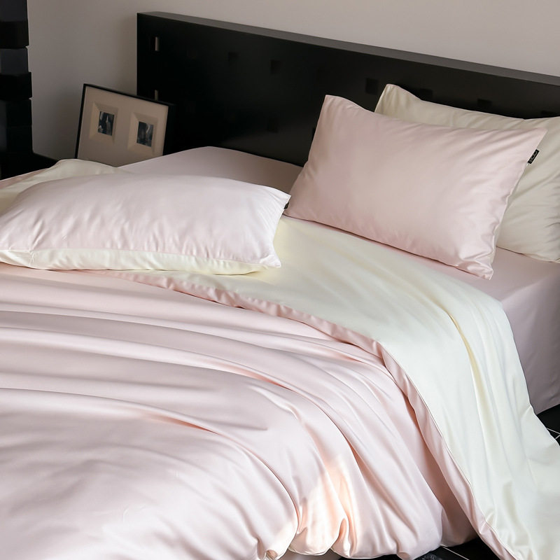 Class a 100 Long-Staple Cotton Four-Piece Set Pure Cotton Duvet Cover All-Cotton Bed Sheet Dormitory Three-Piece Set Fitted Sheet High-Thread-Count Bedding