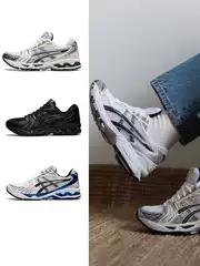 Hot-Selling Running Shoes Kayano 14 Men's and Women's Shock-Absorbing Fashion Sports Shoes Non-Slip Wear-Resistant Casual Shoes Retro Breathable Shoes