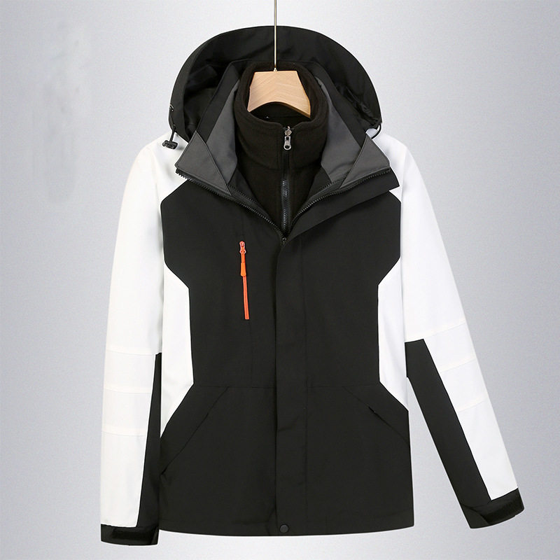 Outdoor assault clothing men's three-in-one women's windproof overalls detachable mountaineering clothing spot wholesale logo