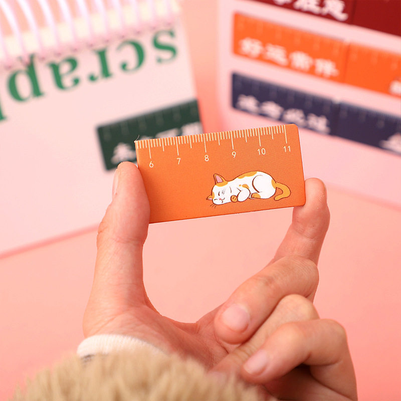 Magnetic bookmark ruler foldable creative stationery students every exam must pass the book page folder Creative Gifts Wholesale