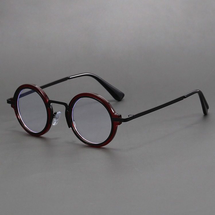 National Designer Series Ins Trendy Round Glasses Frame Small Frame Glasses Versatile Glasses for Men and Women Myopia Glasses