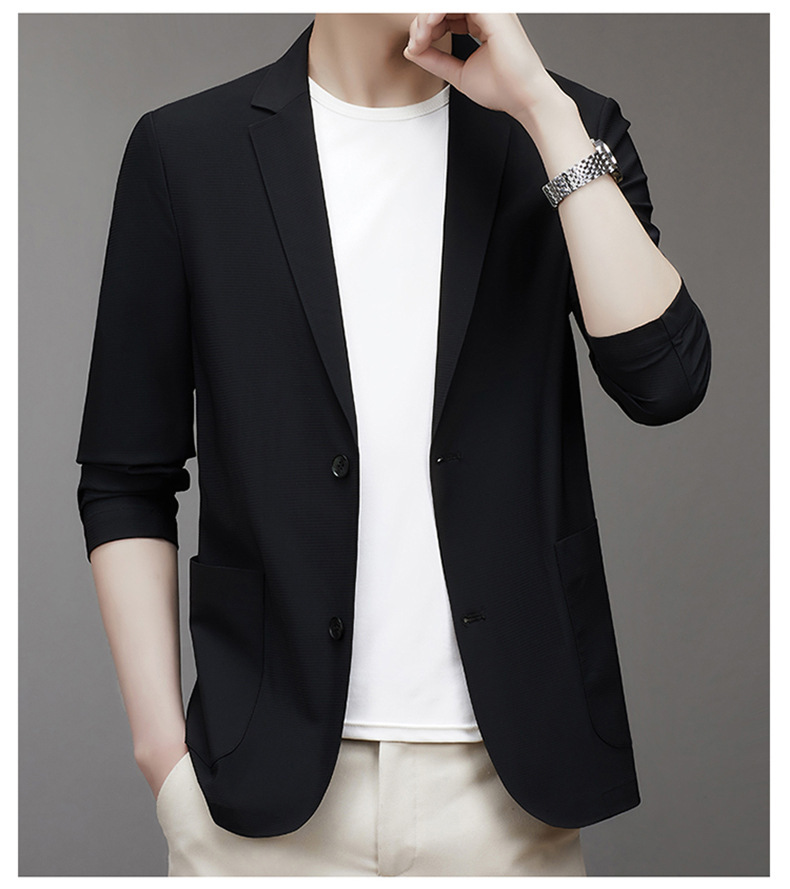 Áo vest nam chống nắng mỏng nhẹ dán keo liền mạch co giãn không cần ủi — Xanh lục xám, Màu đen, Xanh navy