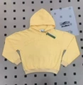 Yellow embroidered cotton #three labels